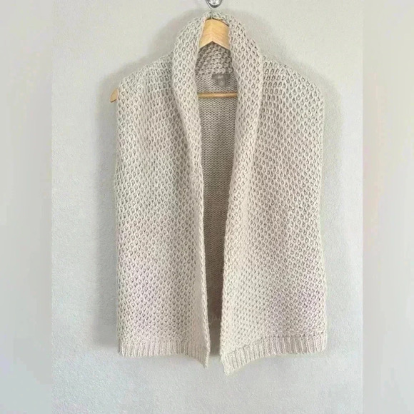 J Jill Chunky Knit Alpaca Blend Sweater Vest Cardigan Women's Medium - Picture 1 of 8
